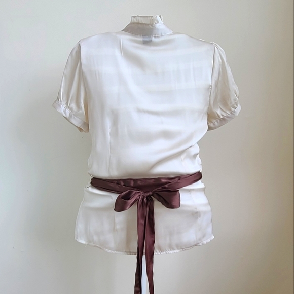 Cream Ruffle Blouse - Picture 4 of 7